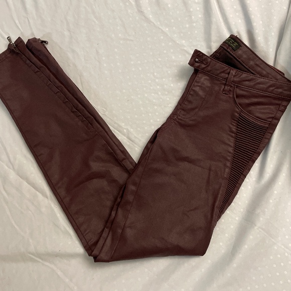 Zara Maroon Pants - Picture 1 of 6